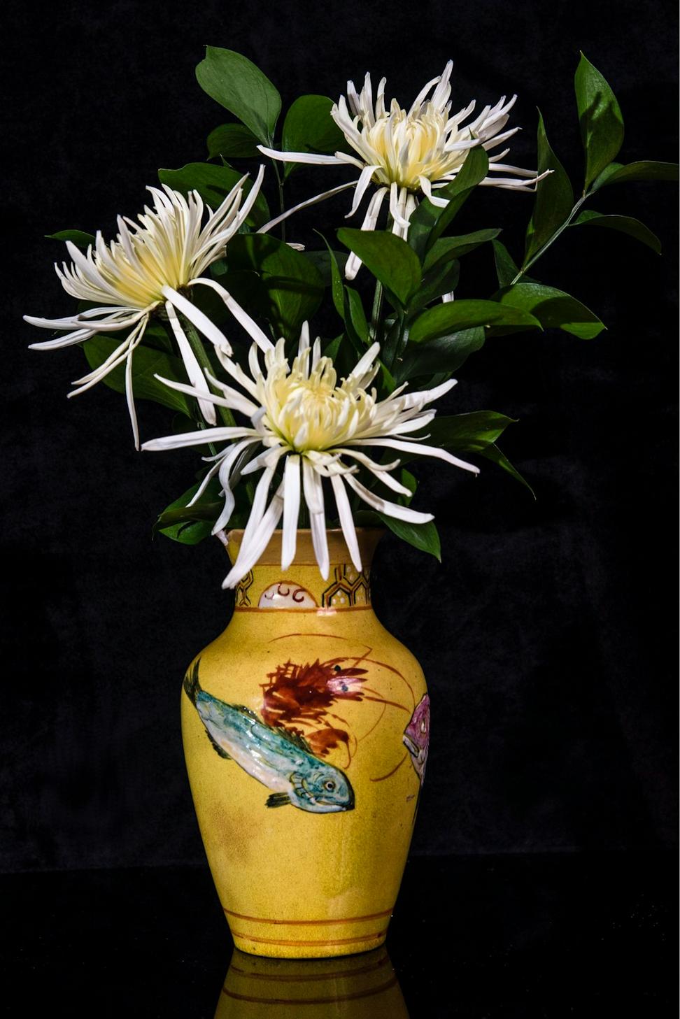 Artisan chrysanthemum arrangement