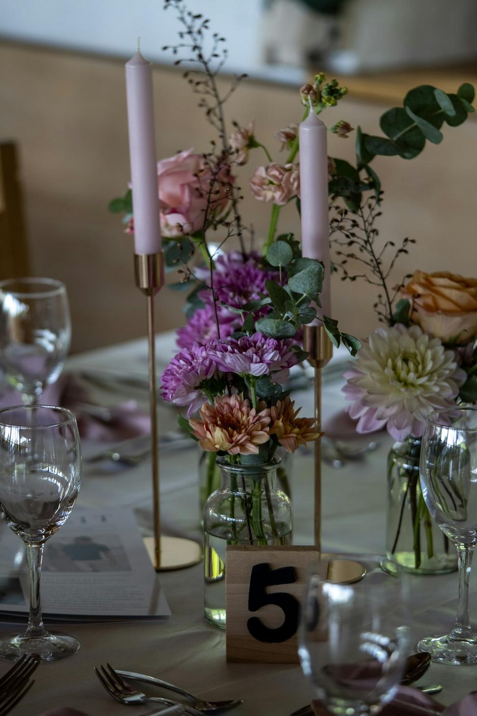 Wedding table centerpiece